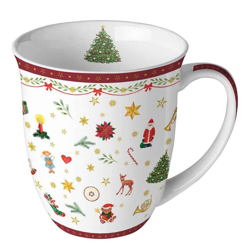 Tasse Tasse "Ornaments all over red"