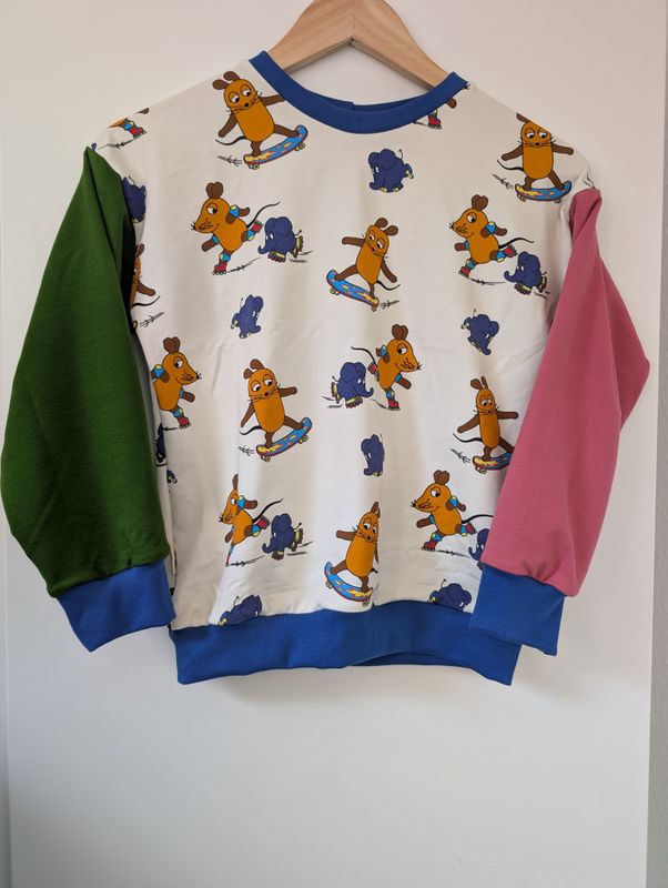 Die Sendung mit der Maus Oversize Sweater French Terry Größe 134