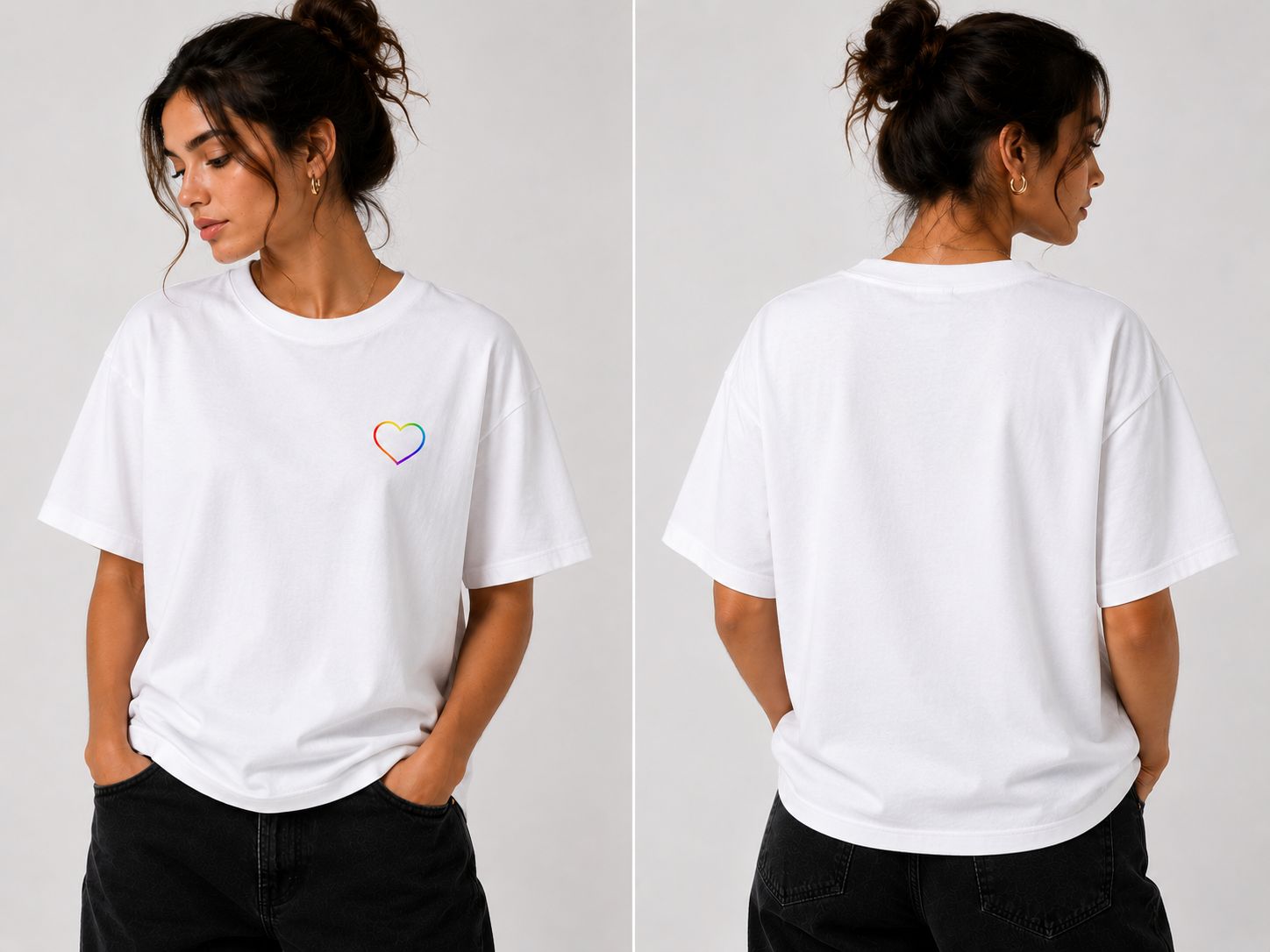 ​LOVE HEART MOMAN T-SHIRT