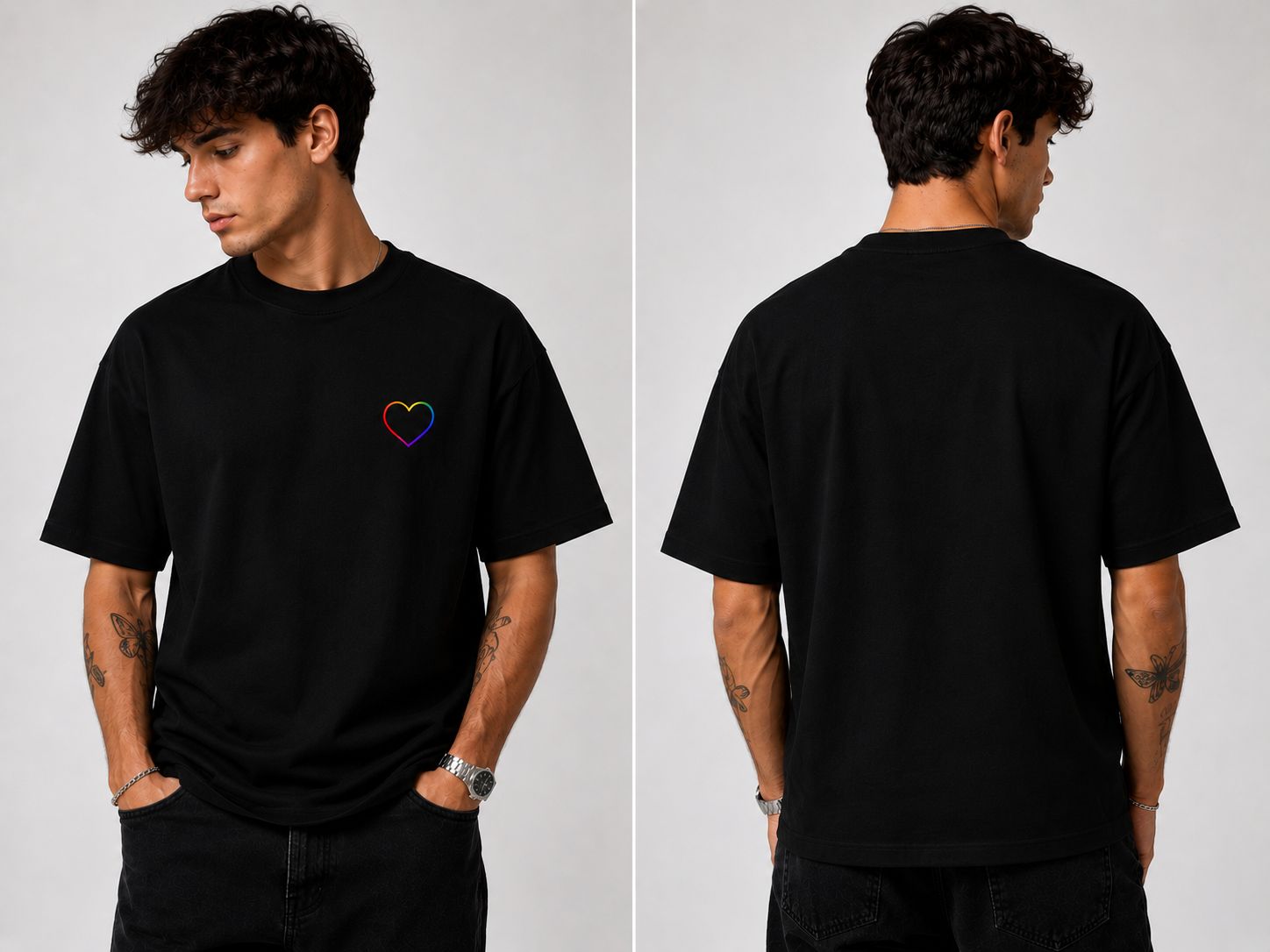 ​LOVE HEART MAN T-SHIRT
