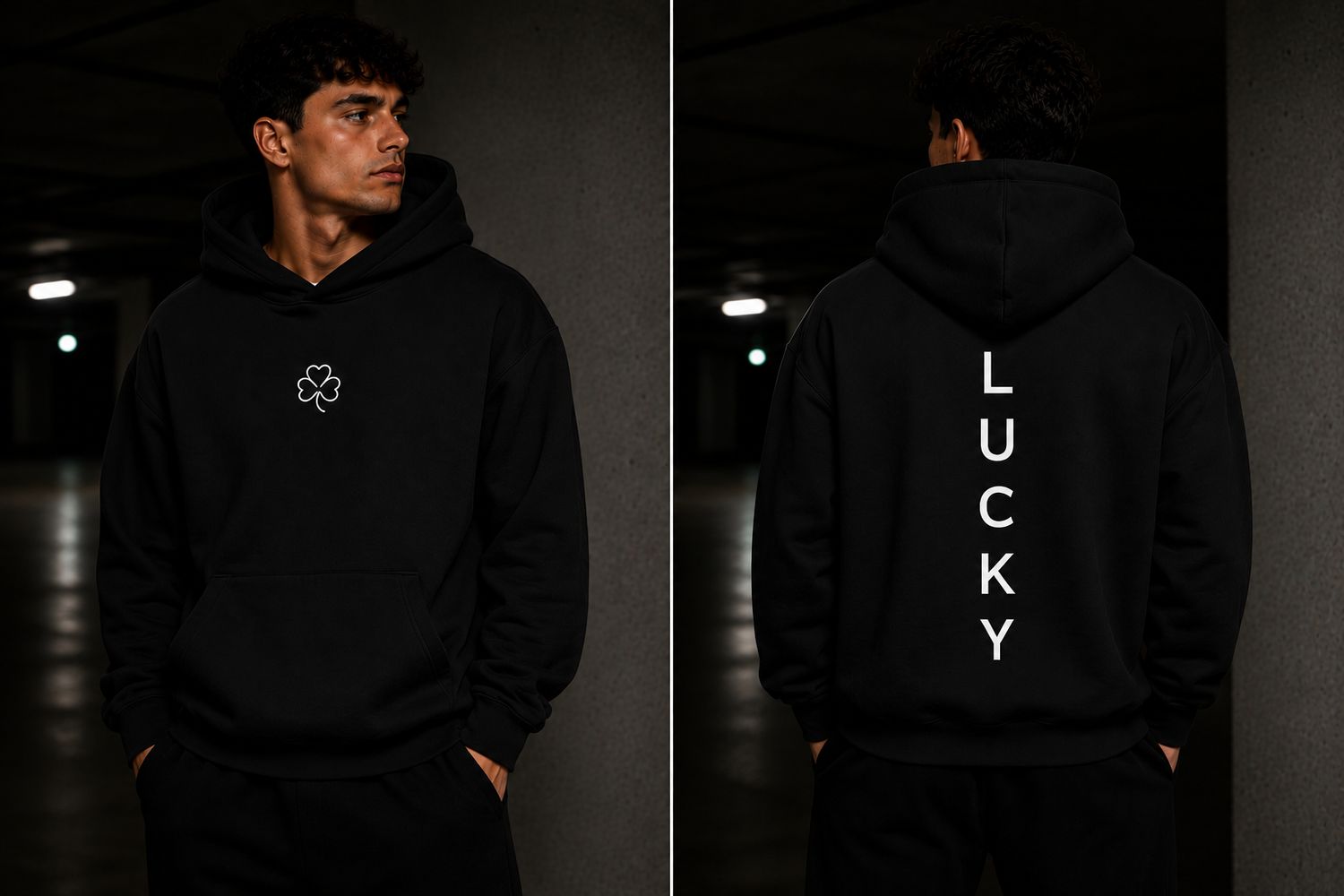 Lucky Mood Vertical Hoodie