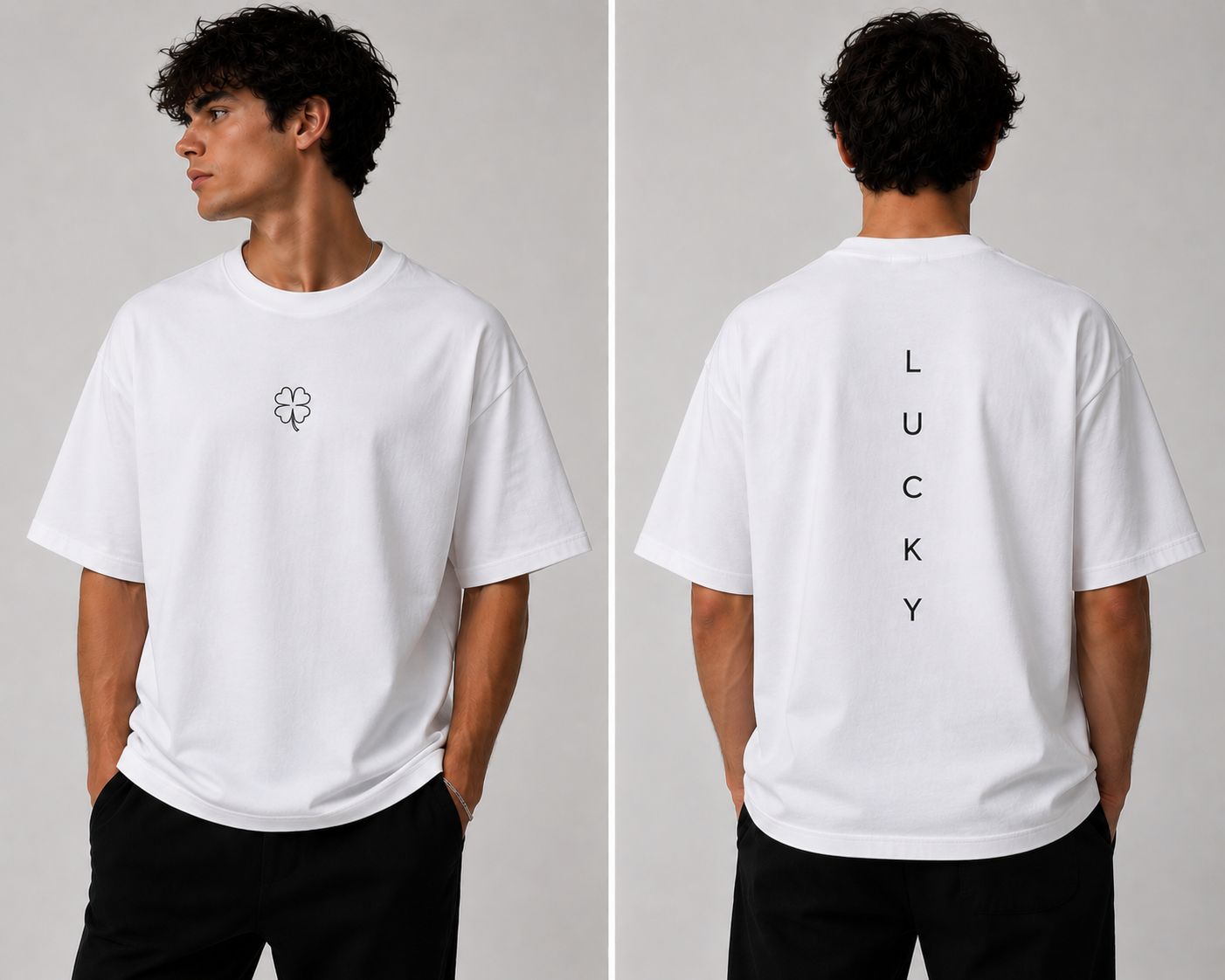 Lucky Mood Vertical T-Shirt