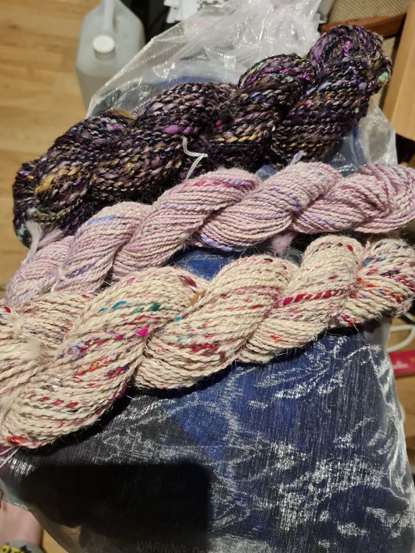 Unique fibre blends, locally sourced naturally coloured and hand dyed fleece hand spun within south west England - Devon