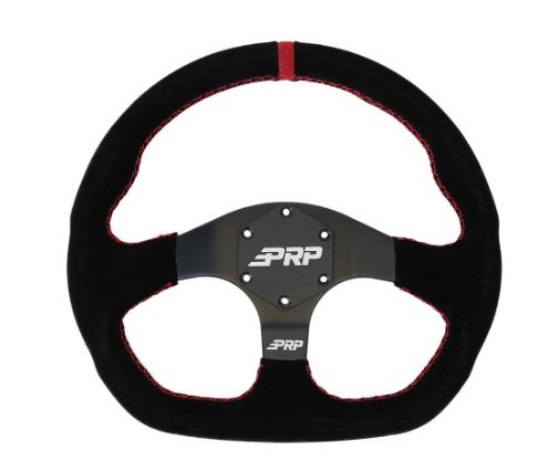 Comp-R Suede Steering Wheel, Red