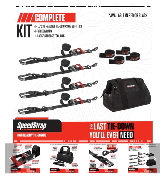 UTV Tie-Down Kit - Black