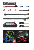XK GLOW 8PC RGB ROCK LIGHT