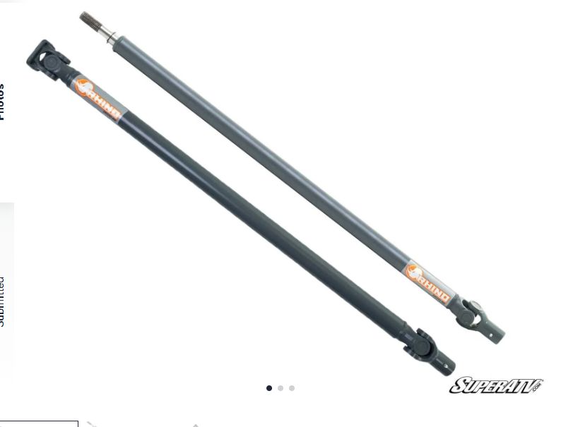 Polaris RZR XP Turbo S Heavy-Duty Prop Shaft—Rhino Driveline