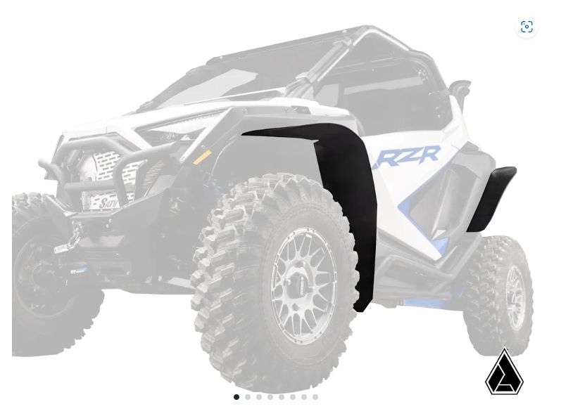 Assault Industries Low-Profile Fender Flares for Polaris RZR Turbo R