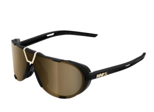 Westcraft Sunglasses - Soft Tact Black - Soft Gold Mirror Lens