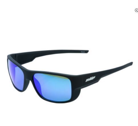 Throttle Sunglasses - Matte Black - Blue Mirror Lens