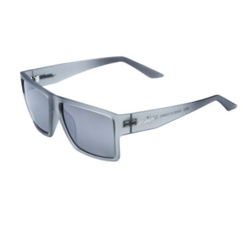 Factory Sunglasses - Matte Crystal Smoke - Silver Mirror Lens