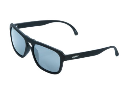 Emler Sunglasses - Matte Black - Silver Mirror Lens
