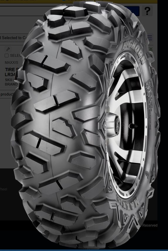 MAXXIS TIRE BIGHORN FRONT 25X8R12