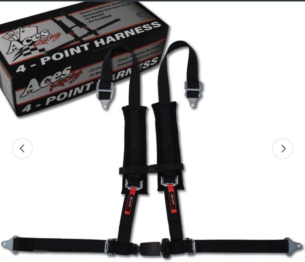 4 Point Harness with Ez-Buckle-Black