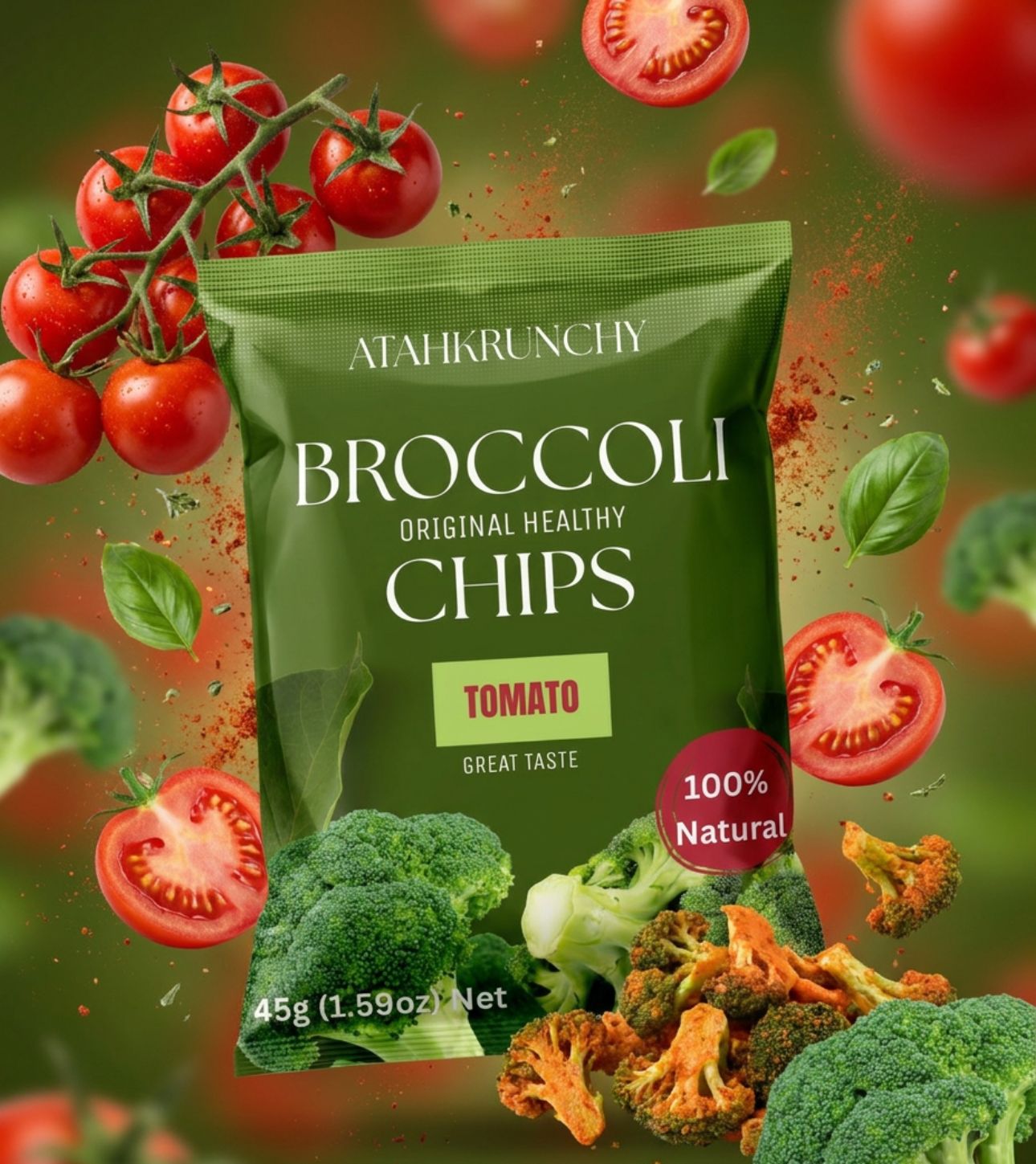 Tomato Broccoli Chips