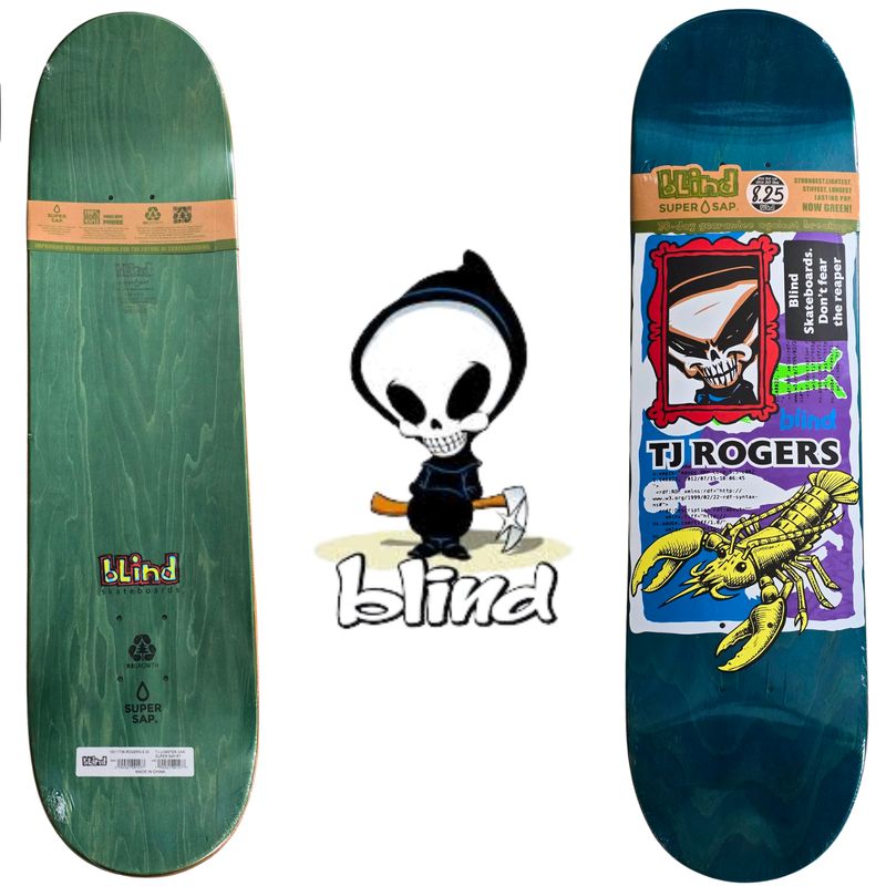 Blind TJ Rogers Lobster Car Super Sap Deck 8.25"