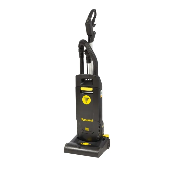 Tornado 91430 12" Deluxe Single Motor Upright Vacuum with On-Board Tools and HEPA Filtration
