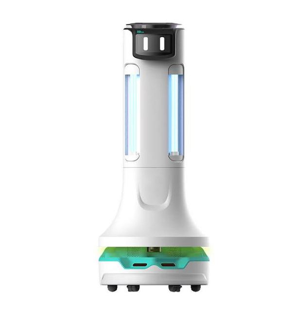 Dual Process Disinfecting Robot