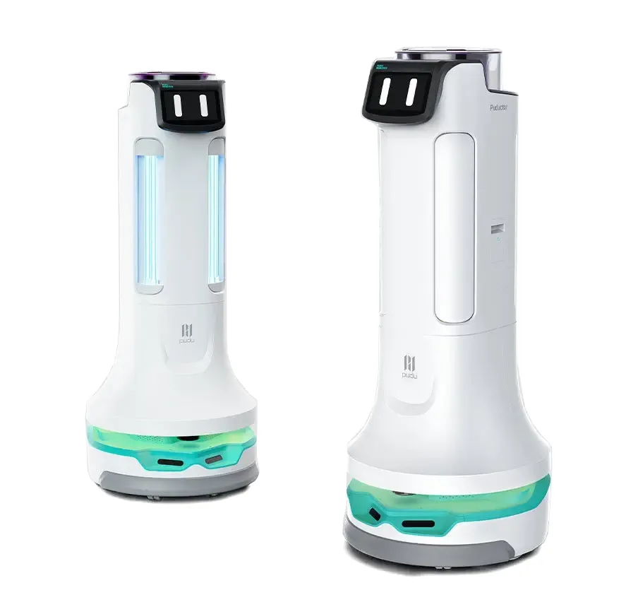 Dual Process Disinfecting Robot