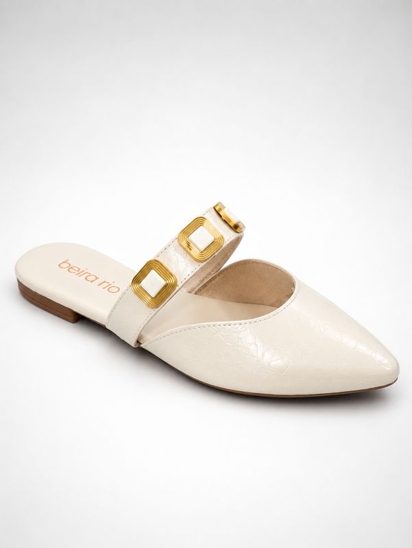 Celeste Off White Beira Rio Mule