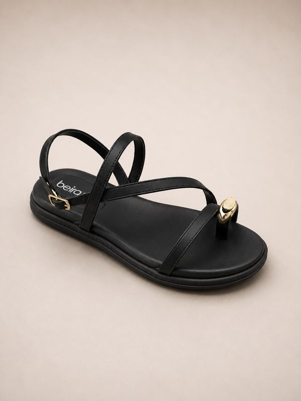 Estella Black Beira Rio Sandal