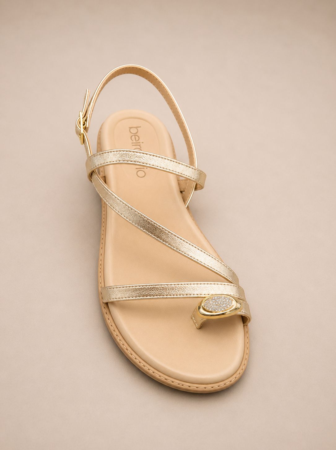 Estella Gold Beira Rio Sandal