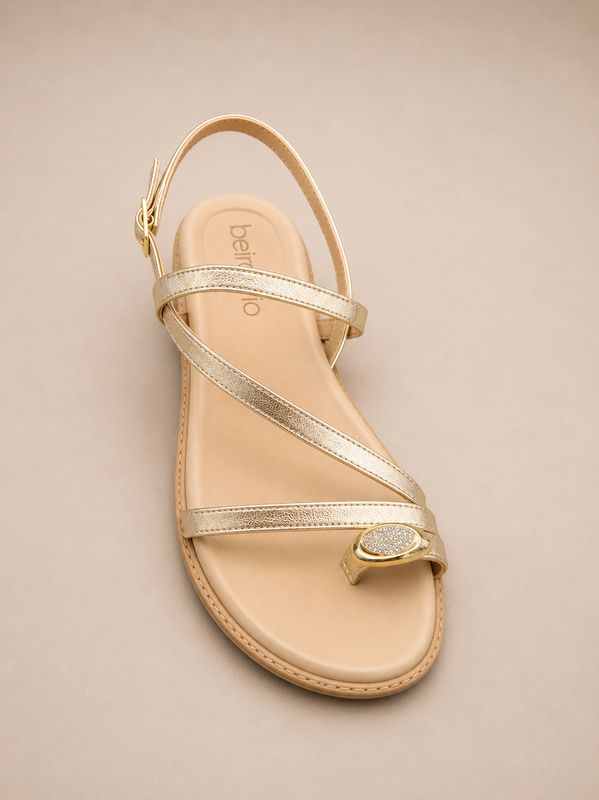 Estella Gold Beira Rio Sandal