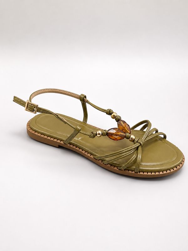 Madrid Beira Rio Olive Sandal