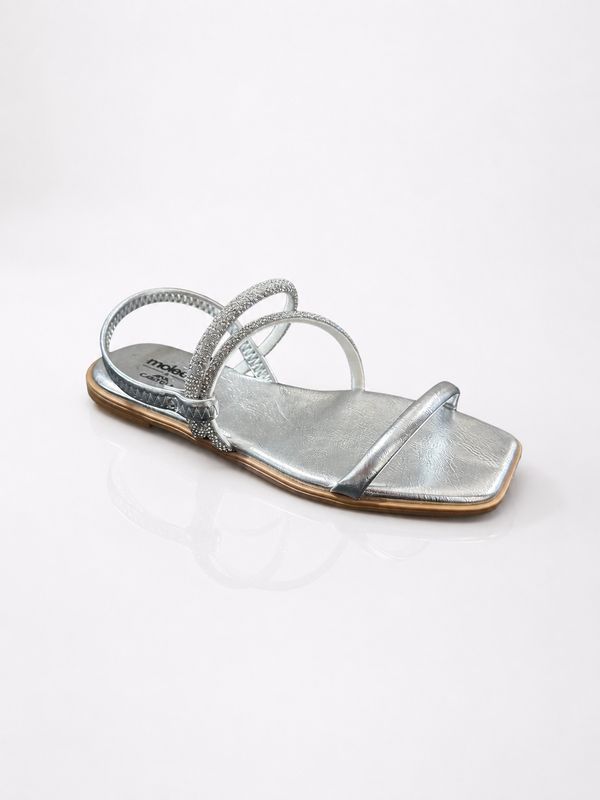 Porto Fino Beira Rio Silver Sandal