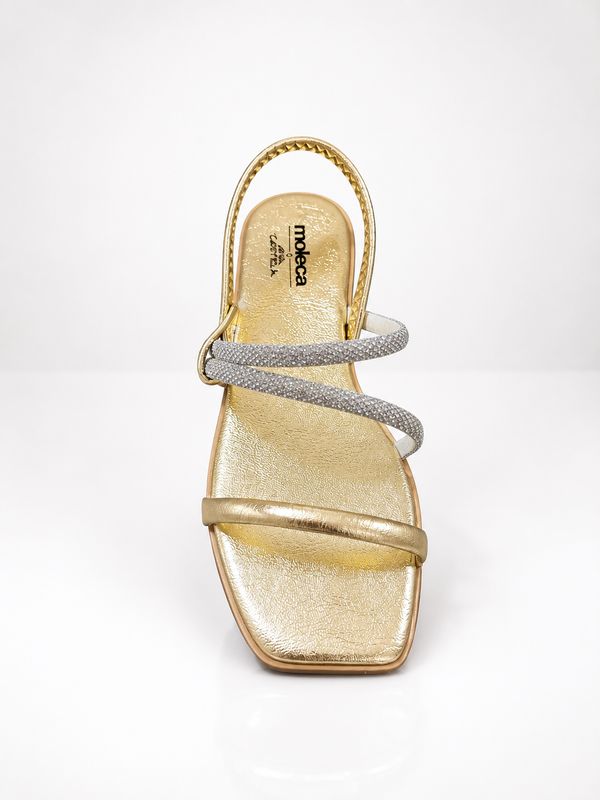 Porto Fino Beira Rio Gold Sandal
