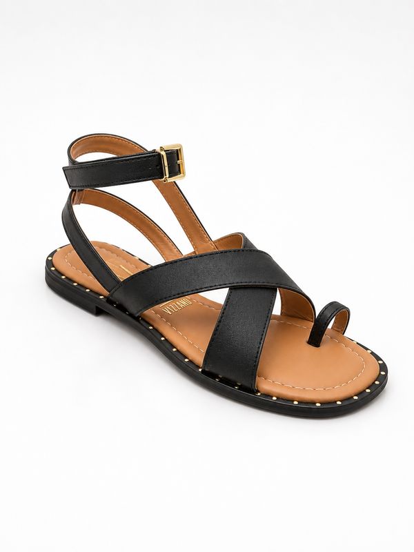 Romana Black Sandal Vizzano