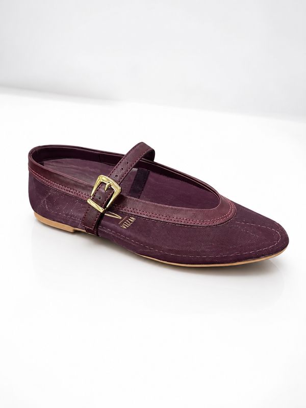 Mary Jane Wine Vizzano Ballerina