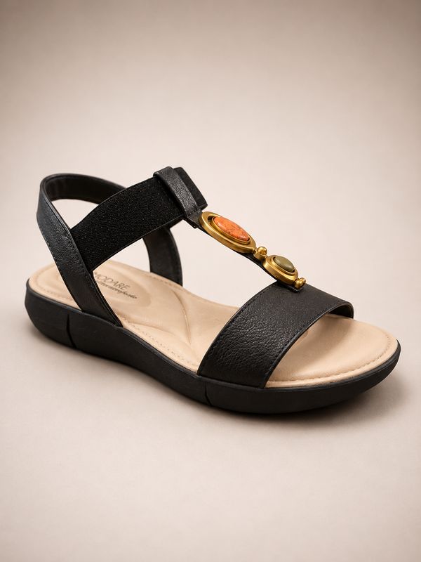 Isabella Black Modare Sandal