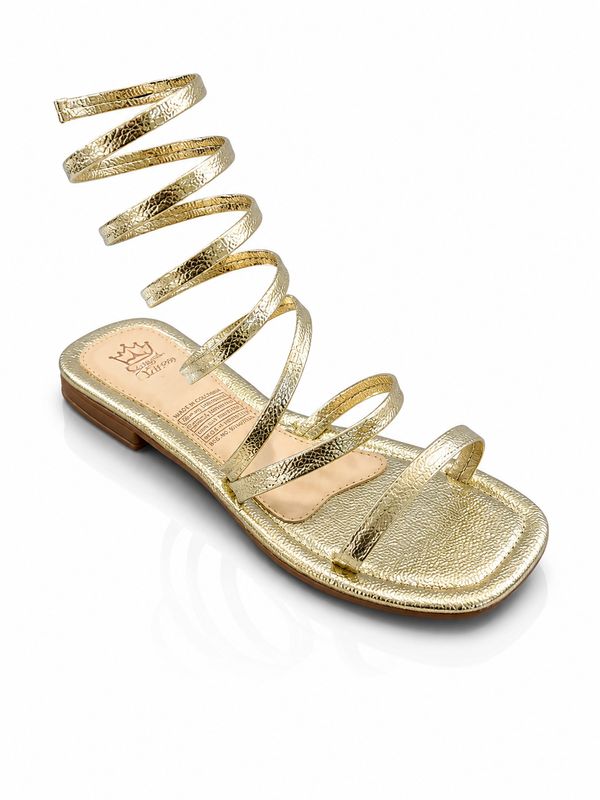 Solane Queen Eliz Gold Sandal