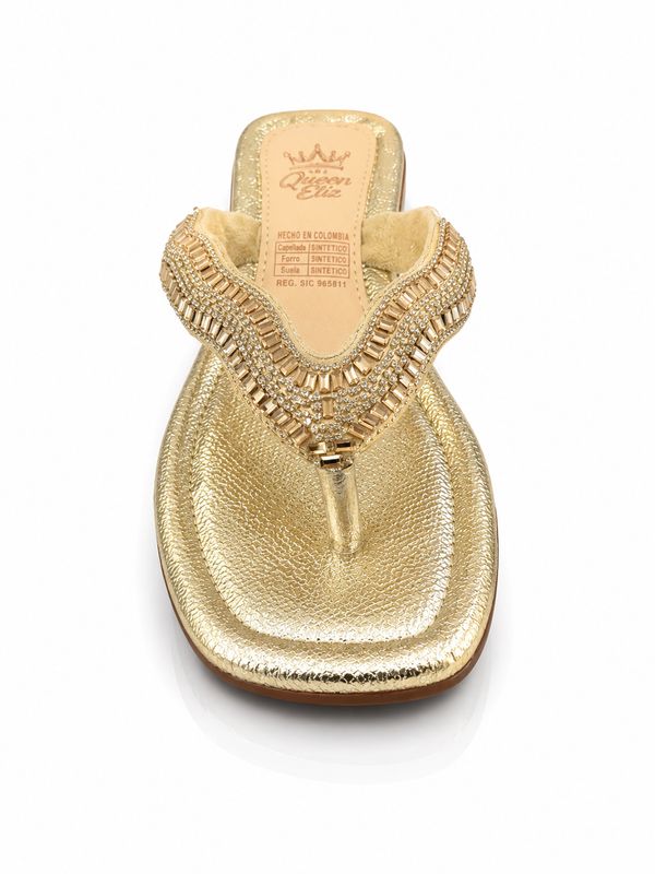 Aura Queen Eliz Gold Sandal
