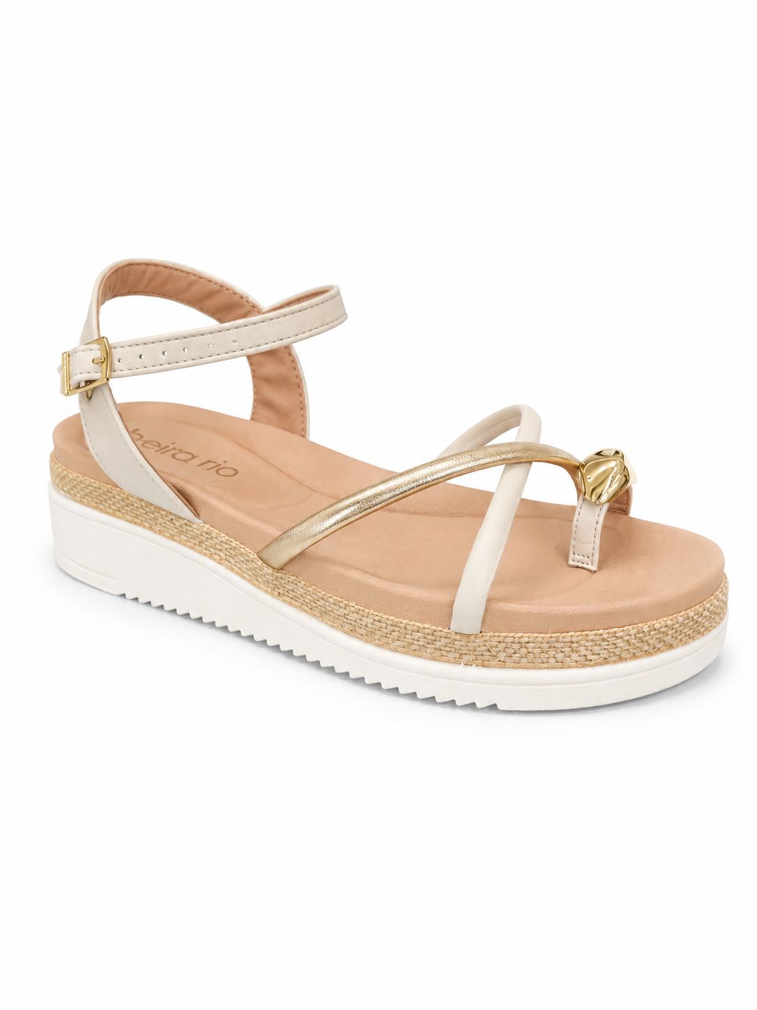 Lia Beira Rio White Off Sandal