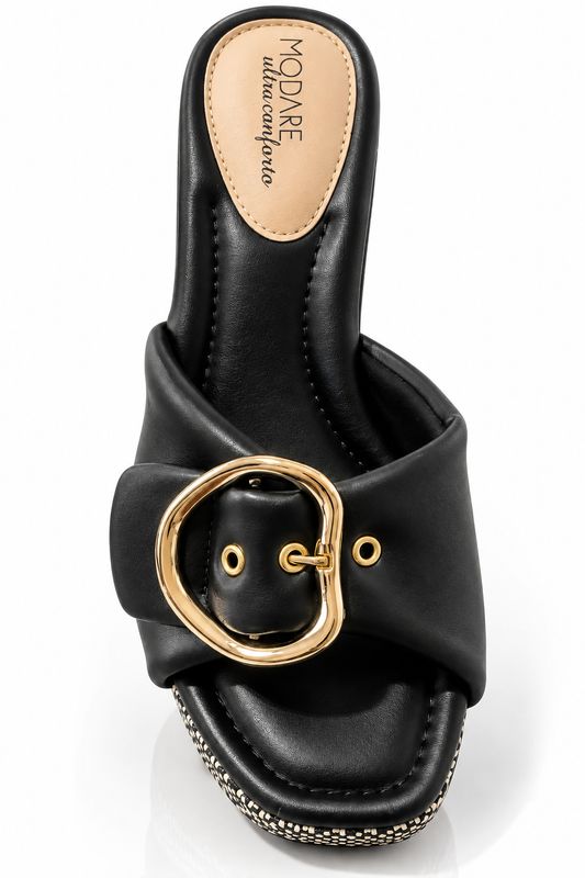 Aurelia Black Modare Heel