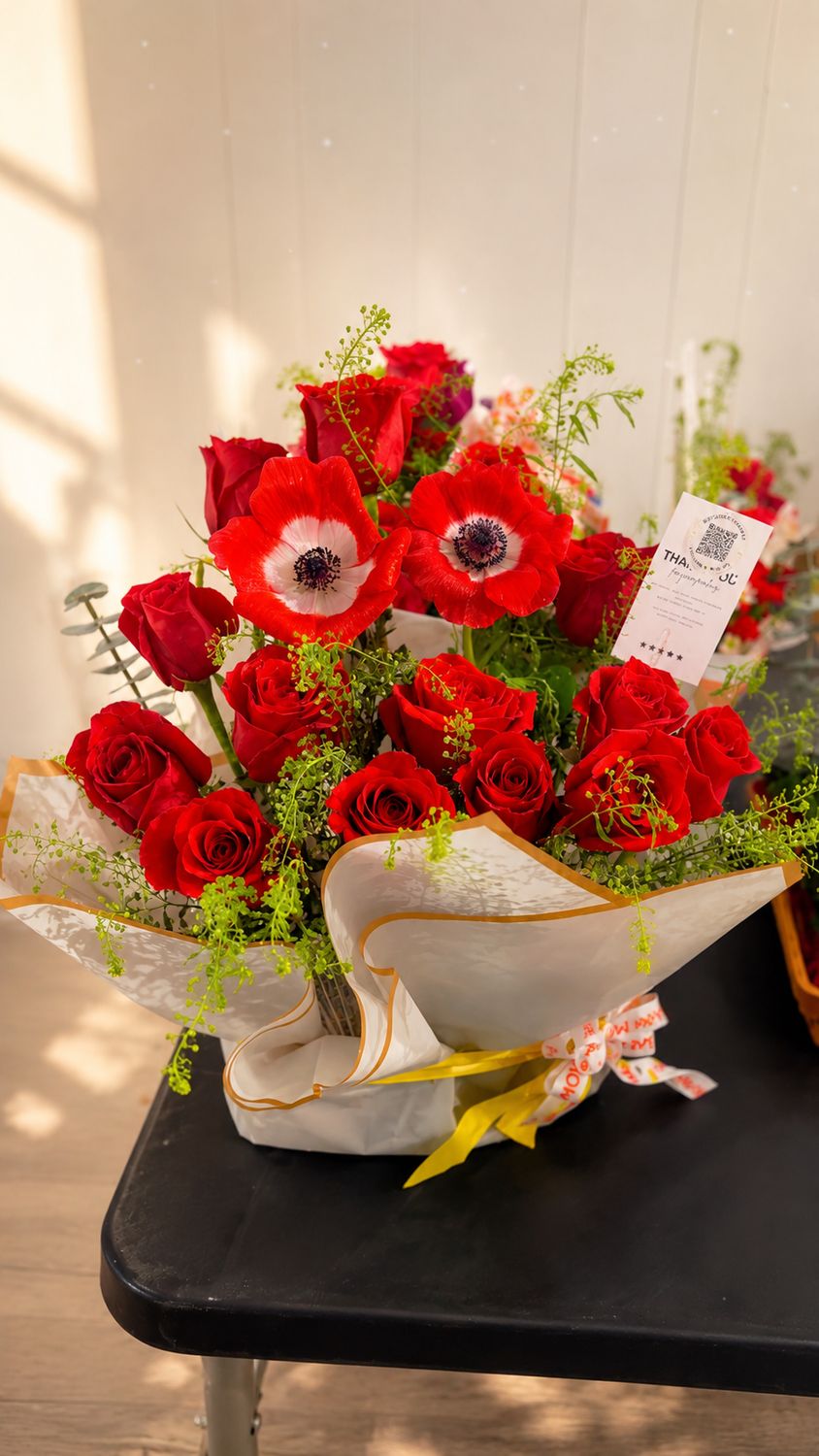 Crimson Romance Bouquet