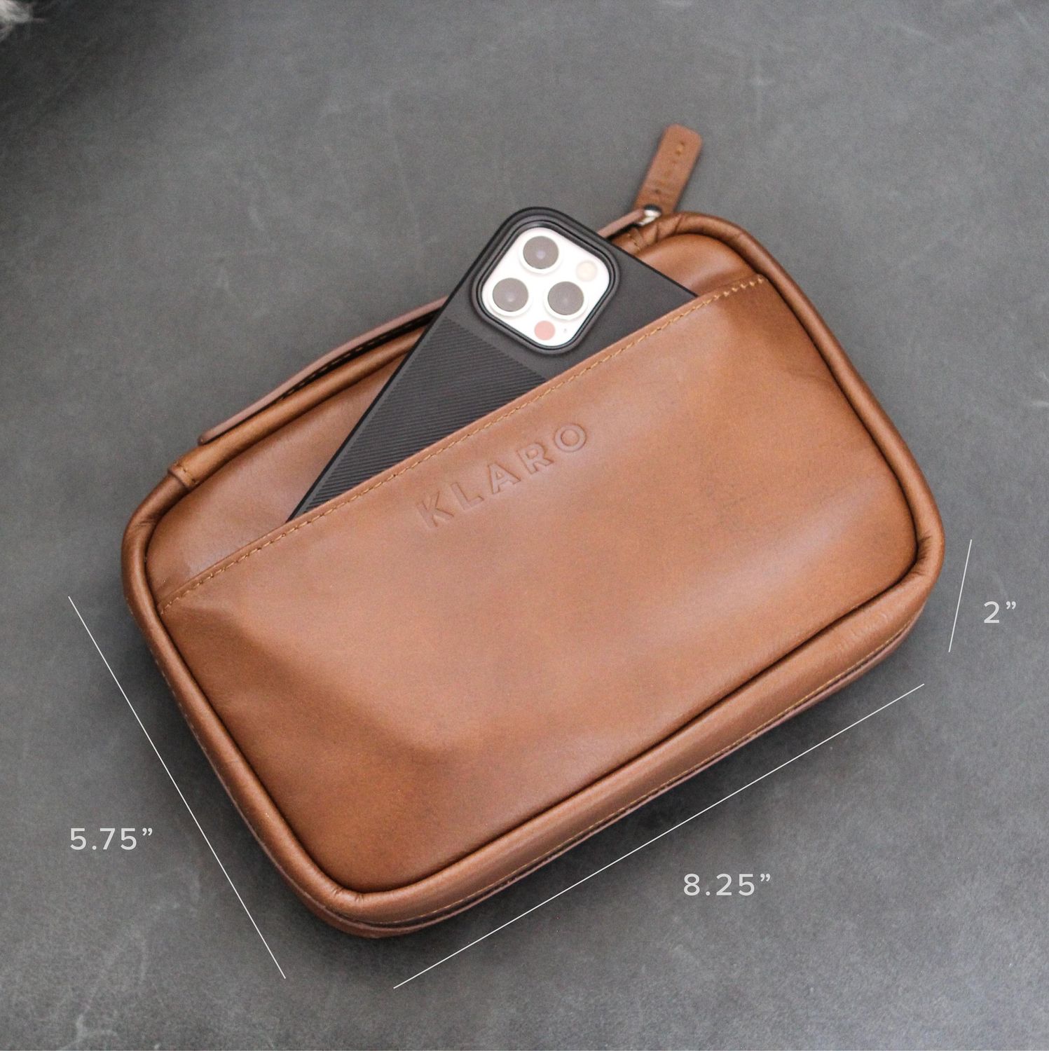 Brown Flint Travel Leather Cigar
