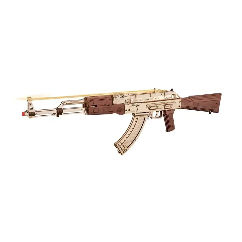 AK-47 Assault Rifle Robotime Rokr 3D Wooden Puzzle