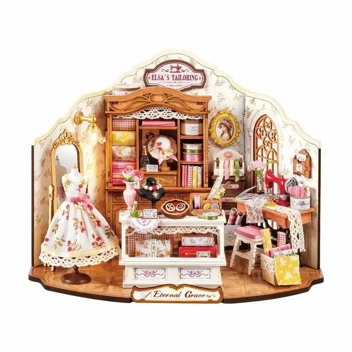 Rolife Elsa's Tailoring Diy Miniature House Rolife Elsa's Tailoring Diy Miniature House