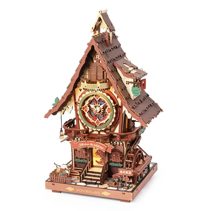 Rokr Cuckoo Clock Mechanical 3D Wooden Puzzle
