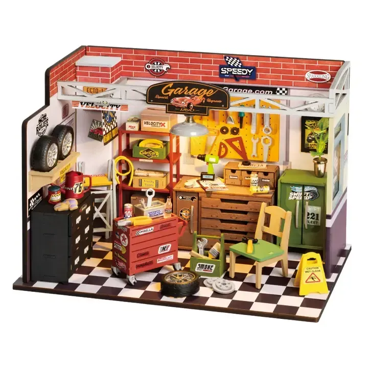 Rolife Garage Workshop Diy Miniature House Kit