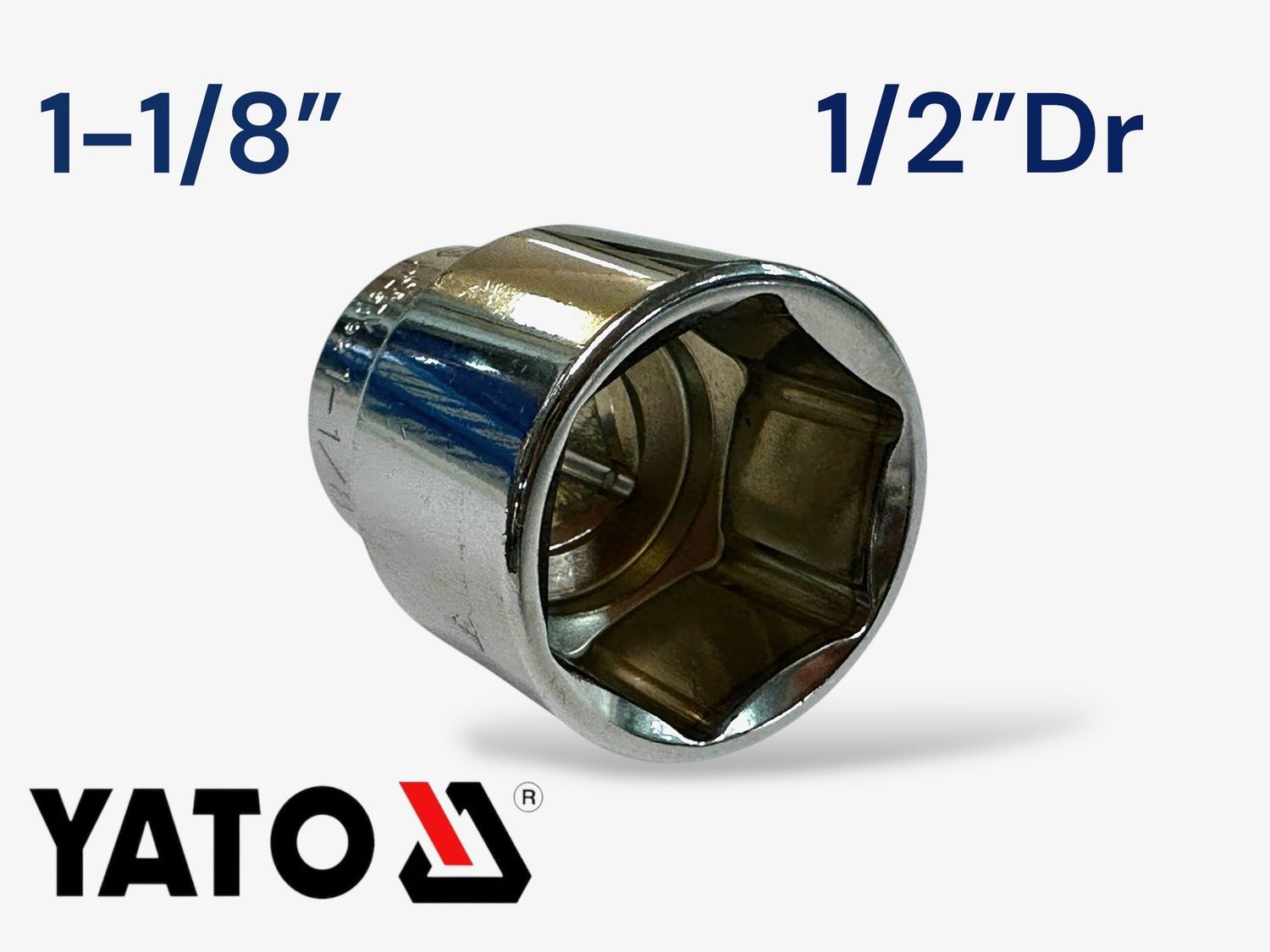 1 1/8” Socket 1/2" Dr