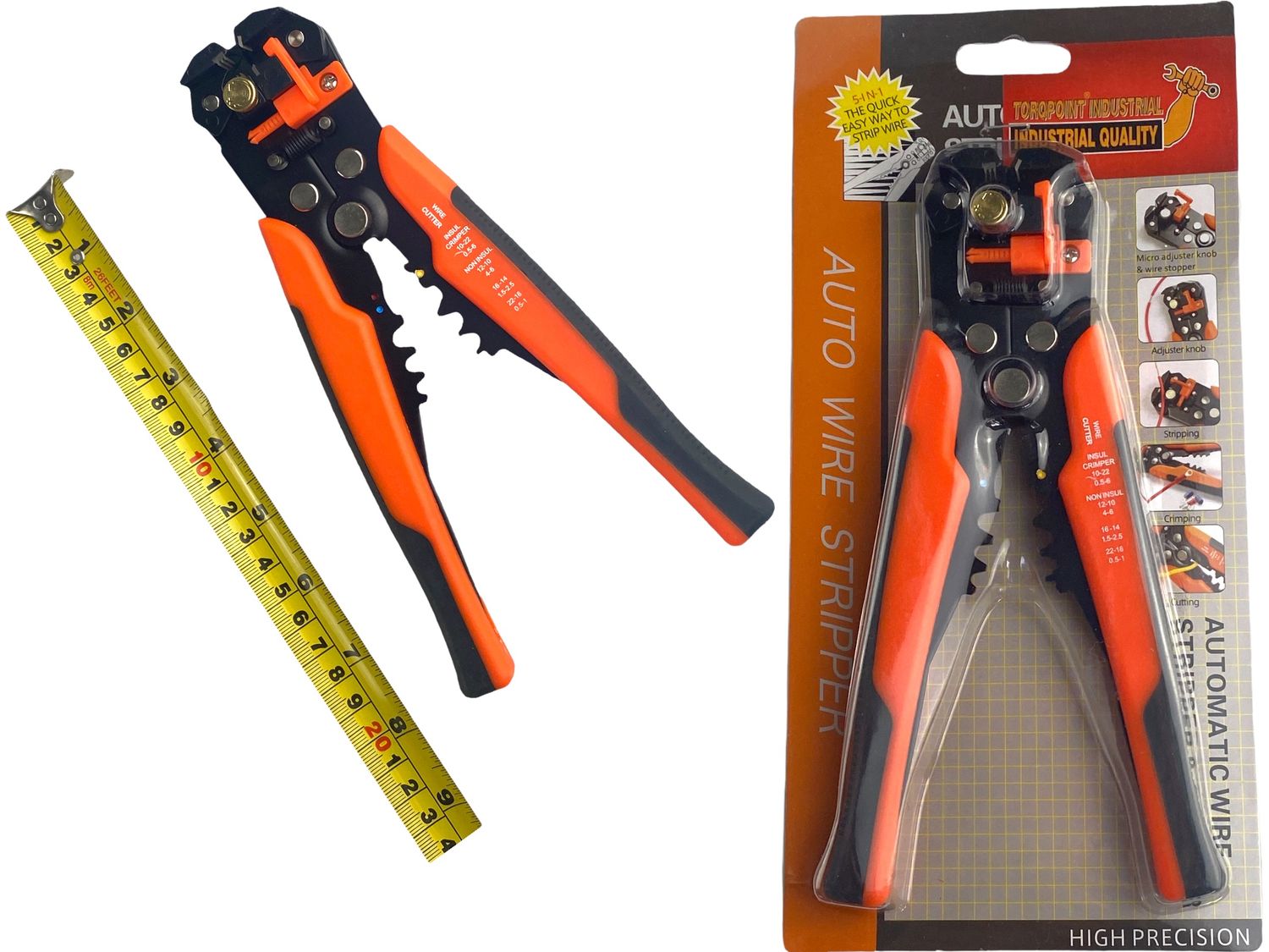 Wire Stripper Pliers With 2 Rocking Heads