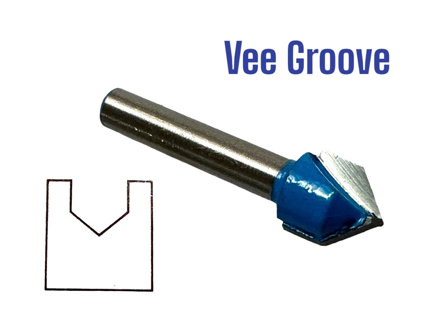 1/4" Router V Groove 12.7mm