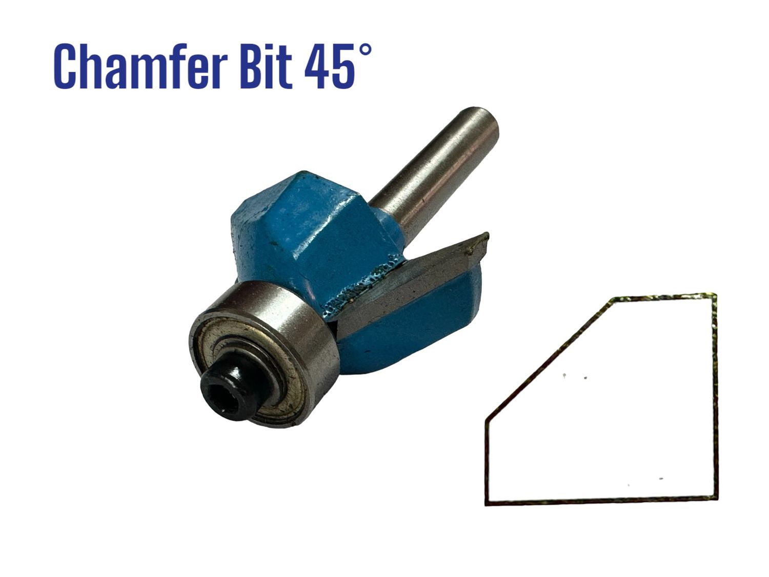 1/4" x 13mm 45 Deg Router Champhor