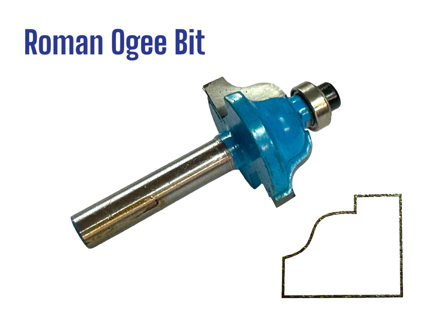1/4" x 4mm Router Roman Ogee