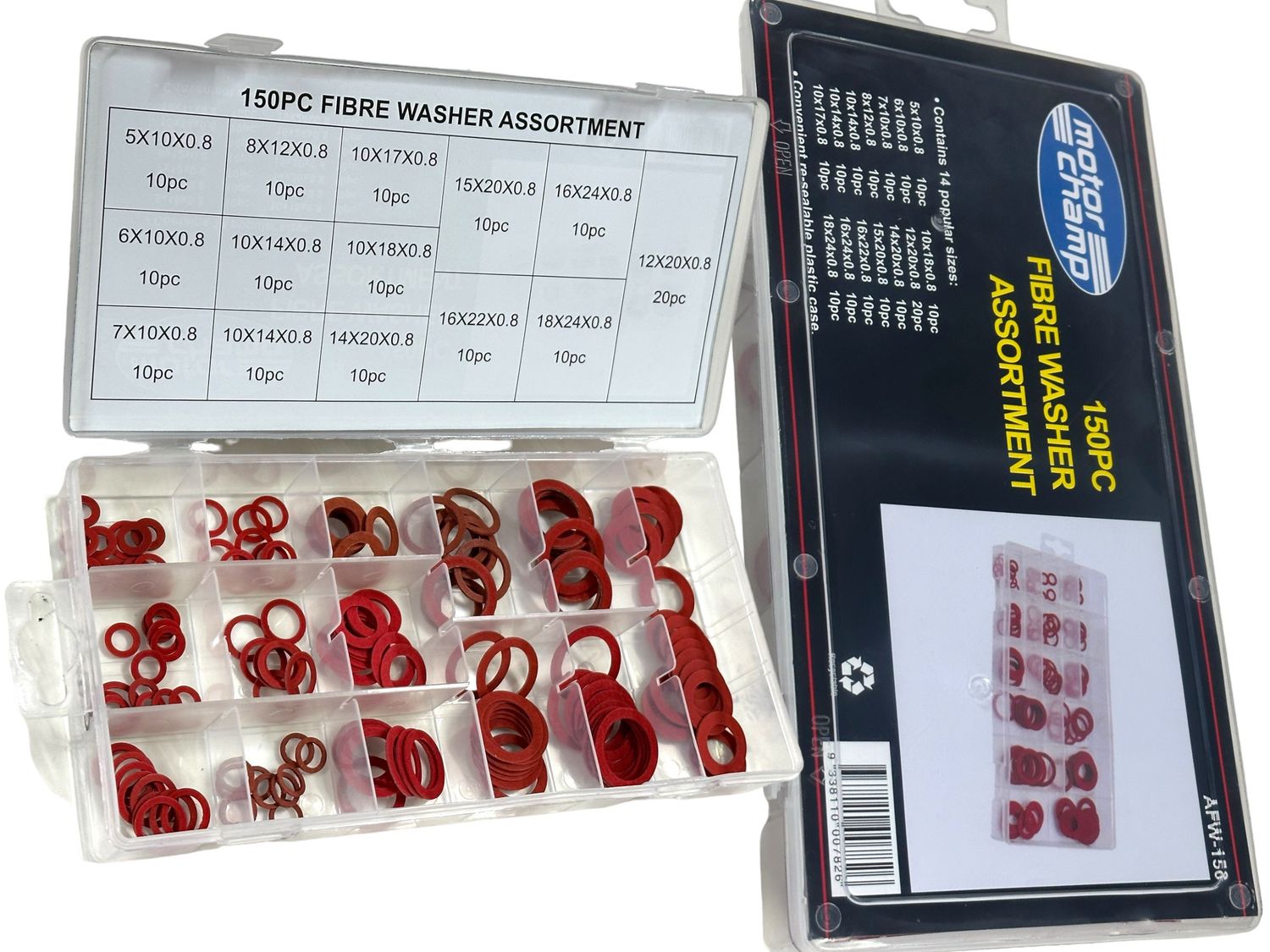 150 Piece Fibre Assortment