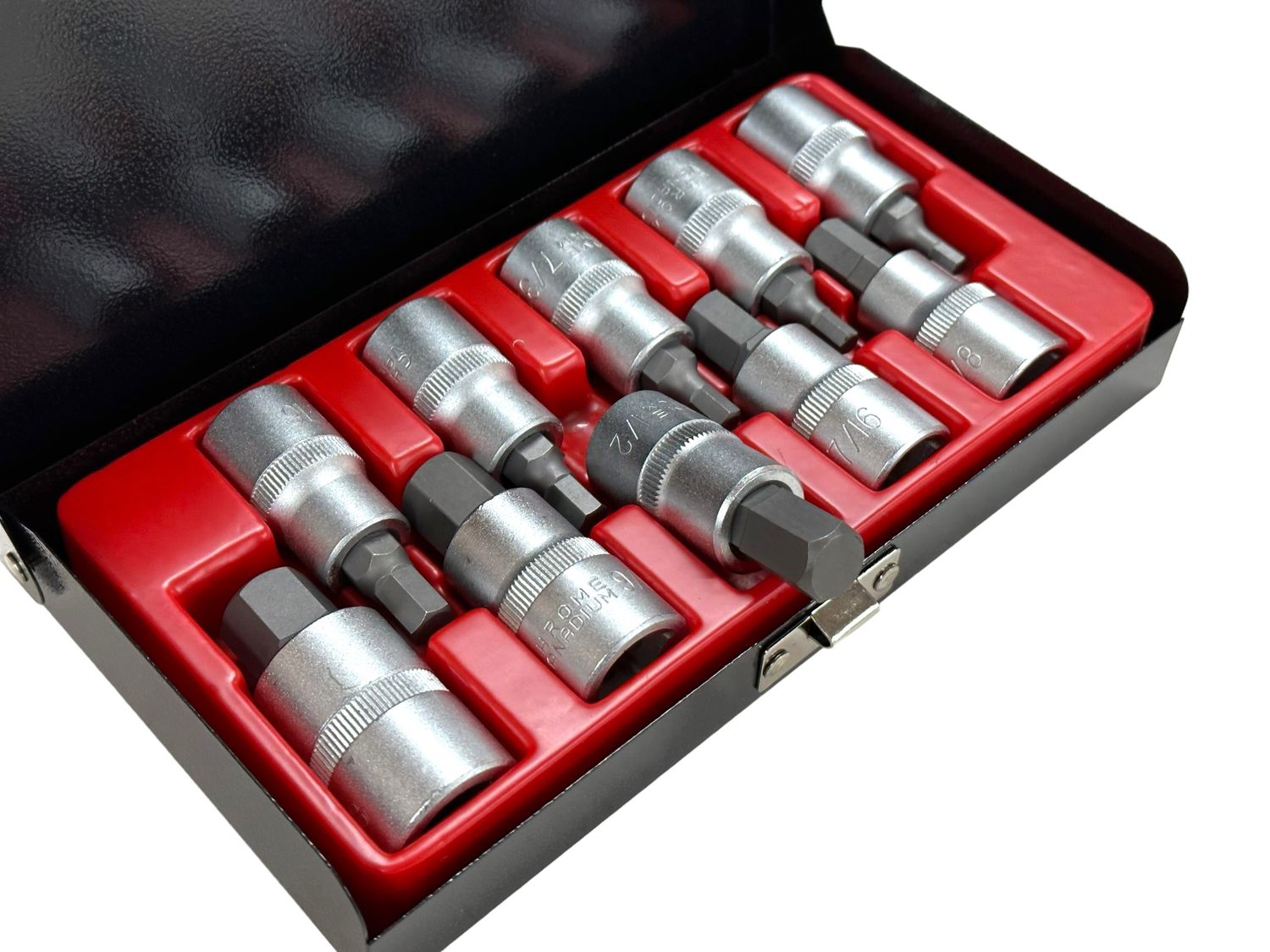 10pc hex socket set Imperial 1/2" Drive